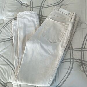 Re Done skinny button fly white denim some stretch